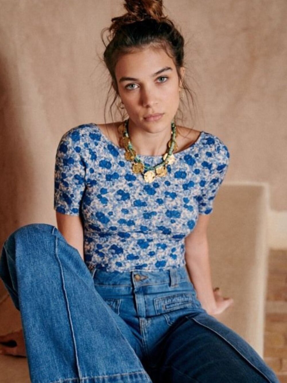 Sezane | The Tina Bodysuit (Peonies)